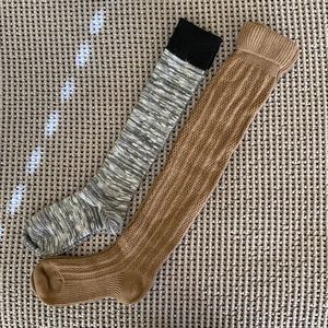 🧦🧦 Over the knee wool blend socks, 2 pairs